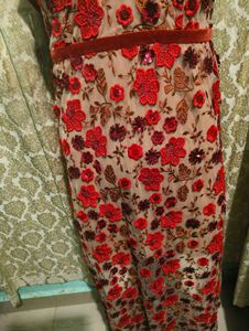 Floral Applique Maxi Dress