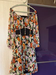 Corset fit Floral Print Mini Dress