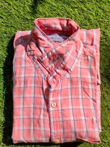 Richlook Pink Checkered Shirt 42 Eize