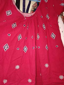 Red Paisley Nightgown