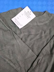 Olive Green Knit Top
