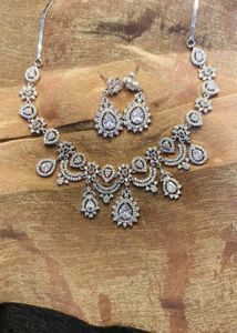 Sparkling CZ Necklace &amp; Earring Set