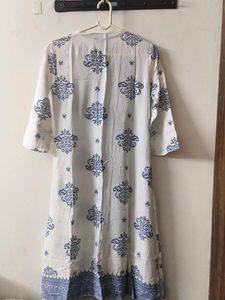 Printed White Kurta