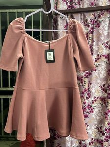 Pink Peplum Top