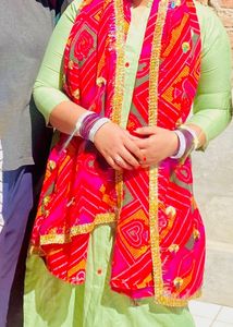Kurti With Rajasthani Fulkari Duppata