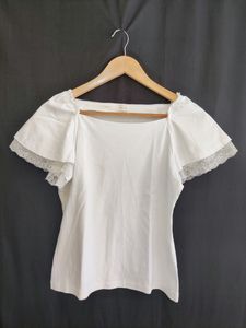 Harrods White Top Bust 34 Length 20