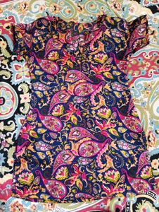 Paisley Print Short Kurti