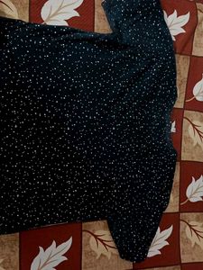 Black &amp; White Polka Dot Top