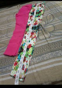 Combo No Used Baby Girl 2Jegging 1Top1 Pant