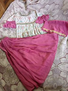 Baby Girl Flora Plazo Dress