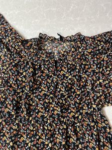 Floral Black Dress