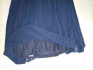 Elegant Navy Blue Maxi Dress bust 36