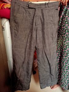 Grey Patterned Pants