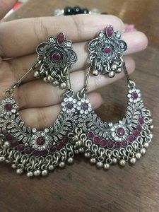 Statement Silver Earrings