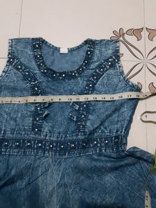 Umbrella Cut Jeans Top