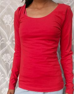 Long Sleeve Red Top