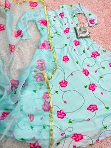 Trending Full Flair Stitched Gown