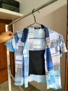 Net Crop Shirt