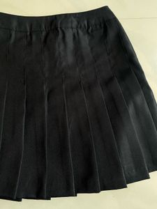 Pleated Black Skirt