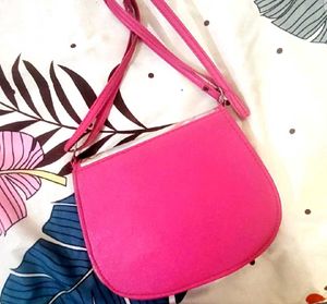 Block Heels+Sling Purse