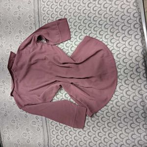 Mauve Button-Up Shirt