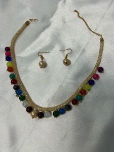 Colorful Beaded Necklace Set