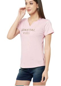 Coastal Vibes Pink Tee