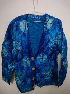 Blue Patterned Jacket