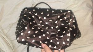 Cutesy Heart Print Brown Bag