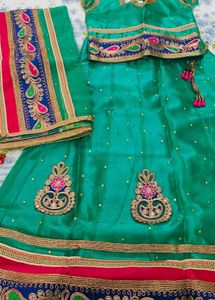 Emerald Green Readymade Blouse