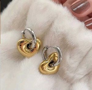 Antiturnish Heart Drop Earrings