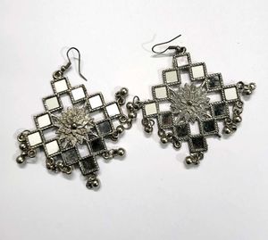 Mirrored Statement Earrings