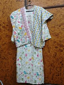 Floral Print Salwar Kameez Set