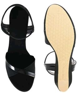 Black Platform Wedge Sandals