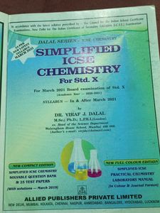 Dalal chemistry Textbook Class 10