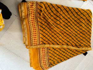 Yellow Daily Wear Saree