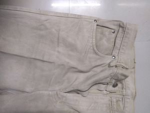 Beige Coloured Jeans For Men