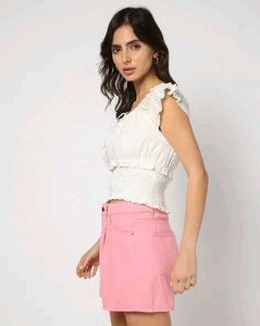 Cute White Eyelet Top