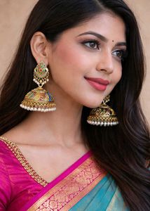 Colorful Jhumka Earrings