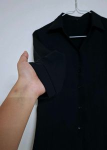 Classic Black Corset Shirt