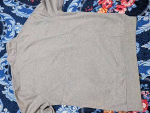 Grey Teamspirrt Zip Pullover