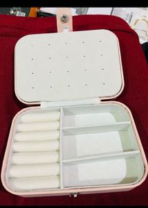 Pink Travel Jewellery Organiser