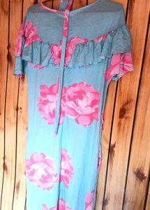 Floral Print Dress, new, size M,