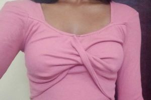 THRIFTED Pink Crop Top