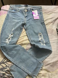 Ripped Light Wash Jeans