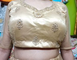 Golden Lehanga