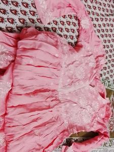 Pink Embroidered Kurta Set