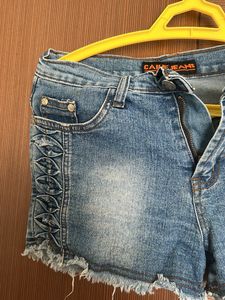 Blue Denim Shorts For Summer