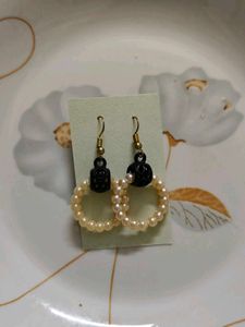 🆕 Pearl Hoop Earrings