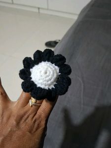 Cute Crochet Flower Hair Clip